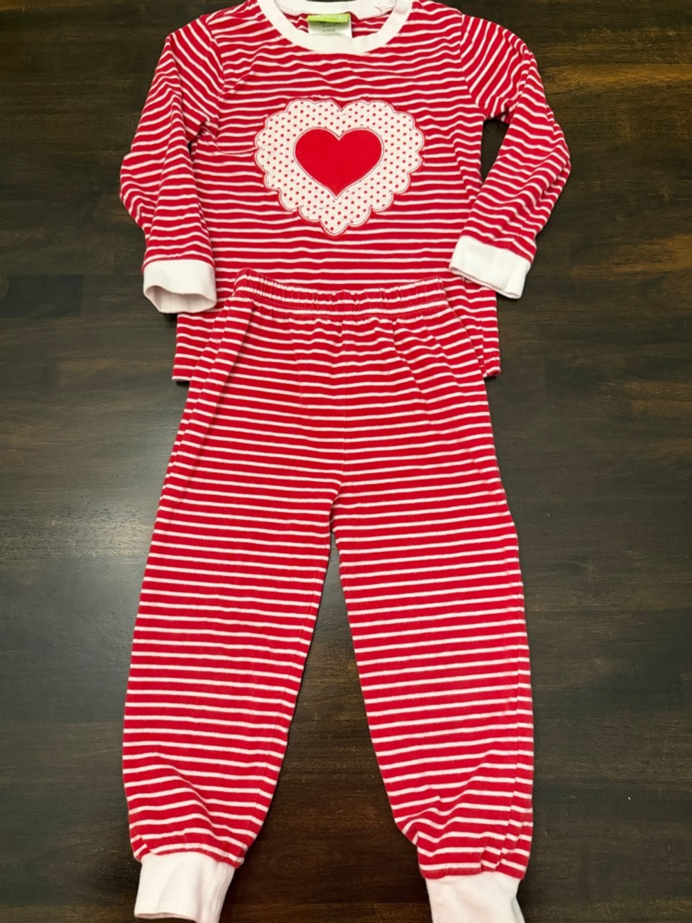 Classic Whimsy Red & White Striped Heart Set